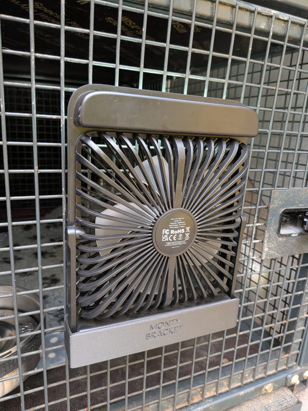 Monty Bracket Cooling Fan and holder